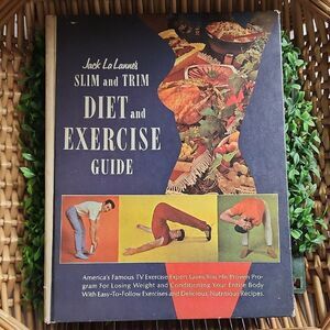 Vintage Jack Lelanne's Slim & Trim Diet and Exercise Hardback Guide Book